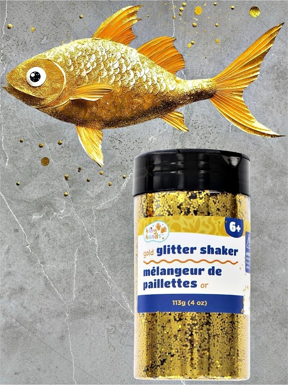 $3 Add-on | Gold Glitter Shaker 113g 4 oz